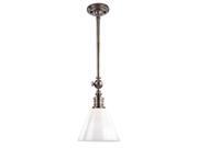 Hudson Valley Lighting 9611-HN Single Light Down Lighting Small Pendant with Cone Shaped Glass Shade from the D, Historic Nickel finish: Historic Nickel type: Pendant Systems height: 16 style: Transitional lamp quantity: 1 material: Metal features: Indoor