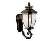 Kichler 11005 Salisbury 1 Light 29" Energy Efficient Fluorescent Outdoor Wall Li, Rubbed Bronze