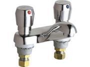Chicago Faucets 802-665ab Centerset Bathroom Faucet With 4" Faucet Centers And P, Chrome