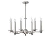 Hinkley Lighting 3746 Piedmont 6 Light 1 Tier Candle Style Chandelier type: Indoor height: 14 style: Colonial lamp quantity: 6 material: Metal features: Indoor