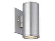 UPC 782042978034 product image for CSL Lighting SS1020A Silo 2 Light ADA Compliant Outdoor Wall Sconce, Satin Alumi | upcitemdb.com