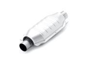 Magnaflow 49 State Converter 94004 Direct Fit Catalytic Converter; Oval; 2 In. Inlet/outlet; 12 In. Body/16 In. Overall Length; W-6.5 In.; Center/center; 49 Sta