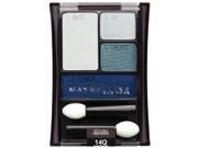Maybelline New York Expert Wear Eyeshadow Quads, 14q Sapphire Smokes Stylish Sm