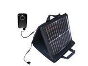 SunVolt MAX Solar Charger compatible with the Memorex MyVideo VGA Camcorder and one other device; charge from sun at wall outlet