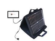 SunVolt MAX Solar Charger compatible with the Chromo Inc 7 Inch Android Tablet and one other device; charge from sun at wall out