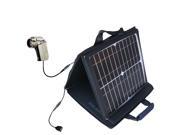 SunVolt MAX Solar Charger compatible with the Sanyo Camcorder VPC-HD2000A VPC-HD2000 and one other device; charge from sun at wa