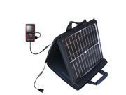 SunVolt MAX Solar Charger compatible with the Samsung W200 Rugged Camcorder and one other device; charge from sun at wall outlet