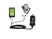 mini Double Car Charger with tips including compatible with the Zeki Android Tablet TBD753B TBD763B TBD773B
