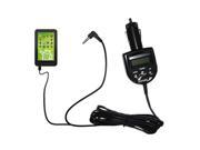 FM Transmitter & Car Charger compatible with the Zeki Android Tablet TBD753B TBD763B TBD773B