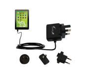 International Wall Charger compatible with the Zeki Android Tablet TBDB863B