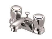 FAUCET LAV 4IN 2HNDL ROUND CHR