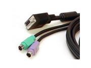 Connectpro PS 25P 25Ft Ps 2 Vga Kvm Cable 3 In 1 Shield Cable