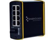 Brainboxes Hardened Industrial 8 Port Ethernet Switch 10 100