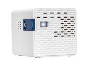 AAXA HD Pico LED Projector 720p HD Native Resolution 2.5 Hours Rechargeable Battery Portable Mini Cube Design