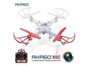 Akaso X5C 4CH 2.4GHz 6-Axis Gyro Headless RC Quadcopter with HD Camera, 360-degree 3D Rolling Mode RC Drone (Bonus MicroSD card & Blades Propellers included)