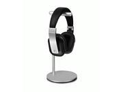 Universal Headphone Stand Earphone Hanger On ear Headphone DJ Gaming Headsets USB Cables Silver Sturdy Aluminum