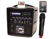 Amplivox Wireless Pa System With Built In Dvd Player And Ipod Dock