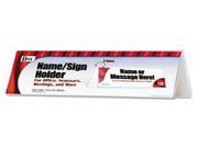 Sign Name Holder Blank 11 X 4 Clear