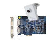 GV1120 16 channel with 1.3megapixel CB120 camera DVI type PCI Express x4