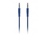 iEssentials 3.3ft Flat Colored 3.5mm Aux Cable Blue