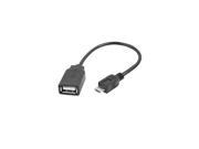 SIIG CB US0F11 S1 6in Micro B USB Male to USB Female OTG Host Adapter Cable