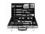 Mr. Bar B Q 02066X 21 Piece Stainless Steel Tool Set With Aluminum Case