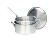 BARBOUR INTERNATIONAL 1350 Classic 14 quart Aluminum Deep Fry Pot with Lid and Basket.