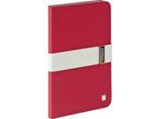 VERBATIM 98419 Folio Signature Carrying Case Folio for iPad mini Red Gray