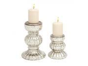 Benzara 28882 Mesmerizing Styled Glass Candle Holder
