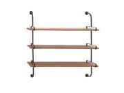 BENZARA 58616 Customary Styled Fancy Wood Wall Shelf