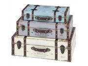 Benzara 93776 Trunk With Exceptional Looks  And  Intrinsic Details - Set Of 3