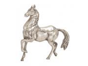 Benzara 27795 The Lifelike Aluminum Horse