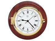 BARIGO 1587MS Captain Series Clock Brass and Mahogany 6 Dial