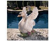 Design Toscano Ng930774 Set Of 2 Majesty Of Swan Lakes