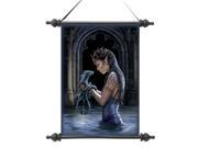 Design Toscano Cl75135 Gothic Water Dragon Canvas Scroll