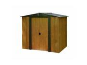 ARROW SHEDS ASIWL65 WOODLAKE 6FT X 5FT STEEL COFFEE and WOOD GRAIN DOOR=W32IN X H60IN