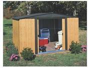 ARROW SHEDS ASIWL108 WOODLAKE 10FT X 8FT STEEL COFFEE and WOOD GRAIN DOOR=W55.5IN X H60IN
