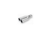 AP EXHAUST PRODUCTS APEXDA200 TIP DUAL ANGLE CUT CHROME