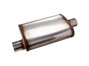 AP EXHAUST PRODUCTS APEXS1226 MUFFLER XLERATOR STAINLESS STEEL OVAL O C 20IN OAL 2.50IN