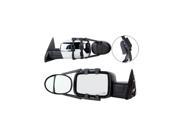 K SOURCE KSI3990 UNIVERSAL DUAL LENS TOWING MIRRORS WITH RATCHET MOUNT SYSTEM 5IN X 7IN MIRROR HEAD SOLD AS A PAIR