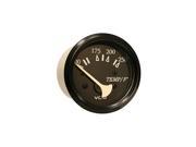 VDO 310 11801 Allentare Black 250F Water Temperature Gauge Use w Marine 450 29 Ohm Sender 12V Black Bezel