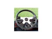 GRANT G1918114 Steering Wheel EZ GO Club Car Yamaha Golf Cars; formula 4 model; silver anodized spokes