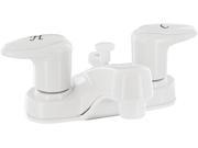 PHOENIX FAUCETS PHFPF222241 BATHROOM DIVERTER FAUCET 4IN 2 LEVER 1 4 TURN PLASTIC WHITE