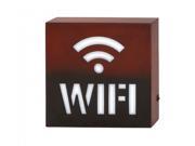 BENZARA 87462 Smart Wood LED Wi Fi Wall Sign 10 W 10 H