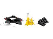 PERFORMANCE TOOL BDL 5408235093 Performance Tool W1600 1 1 2 Ton Scissor Jack Bundle with Performance Tool W41022 3 Ton Heavy Duty Jack Stand Set and FloTool