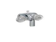 PHOENIX FAUCETS PHFPF223461 TUB DIV FAUCET W D SPUD 4IN 2 LEVER 1 4 TURN PLASTIC BRUSHED NICKEL