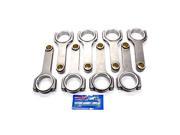 SCAT SCA6638522A CHEVY PRO SPORT H BEAM CONNECTING RODS ARP 2000 7 16IN CAP SCREWS 6.385 ROD LENGTH 2.200 CRANK PIN