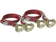 ROADMASTER RDM653 80 INCH 10 000 POUND GVWR CAPACITY DOUBLE HOOK COILED SAFETY CABLES ONE PAIR