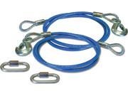 ROADMASTER RDM645 64 INCH 6 000 POUND GVWR CAPACITY SINGLE HOOK STRAIGHT SAFETY CABLES ONE PAIR