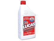 LUCAS OIL 10702 3 SYNTHETIC SAE 20W 50 MOTORCYCLE OIL 6X1 QUART 10702 3